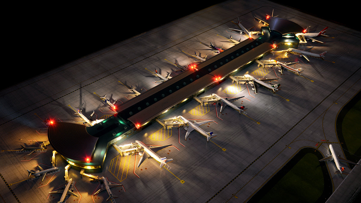 Gemini Jets 1:400 Scale Deluxe Airport Terminal GJARPTC