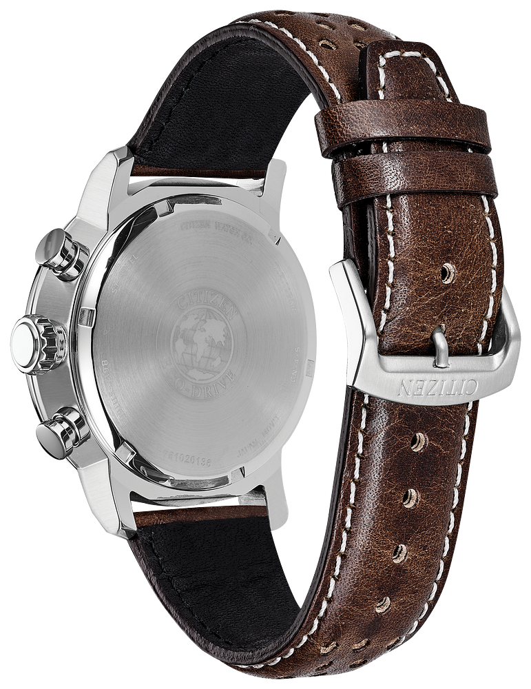 Citizen Men's Eco-Drive Brycen Leather Strap Watch CA0649-06X