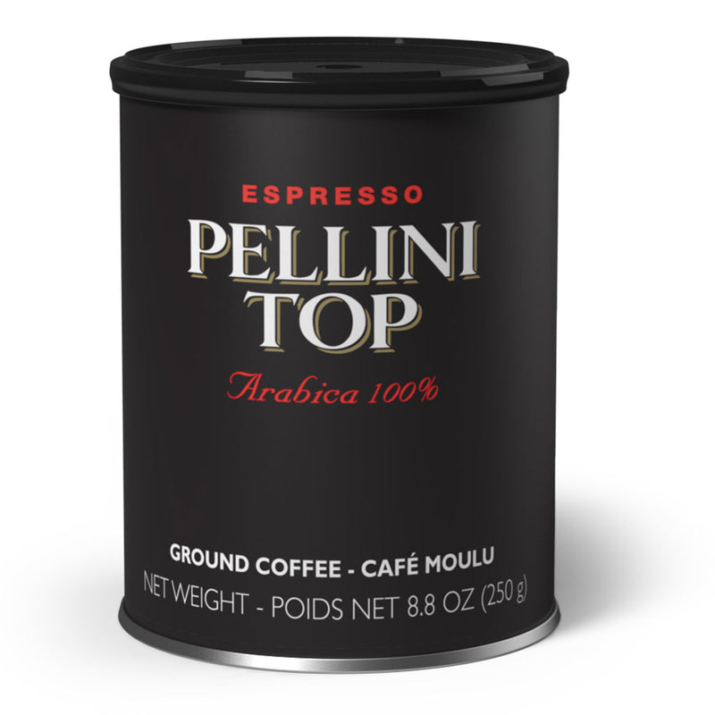 Pellini Top 100% Arabica Tin Ground Coffee (Pack of 6) 250g