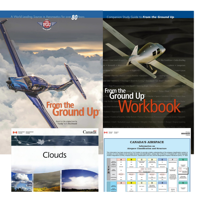 From The Ground Up 30th Edition, Workbook 3rd Edition, Clouds Chart Combo & Canada's Airspace Poster