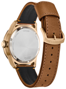 Citizen Eco-Drive Avion Black Dial Leather Strap Watch AW1733-09E