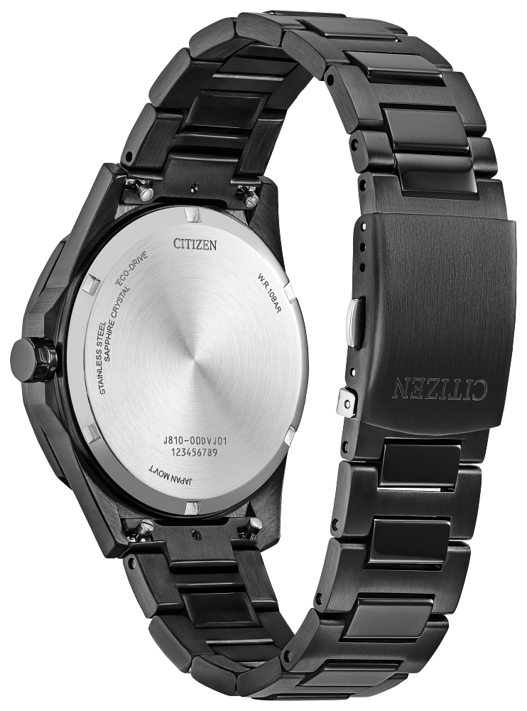 Citizen Men's Eco-Drive Black Dial Titanium Brycen Watch AW1855-52E