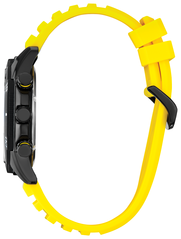 Citizen Brycen Black Dial Silicone Strap Eco-Drive Watch AT2585-08E