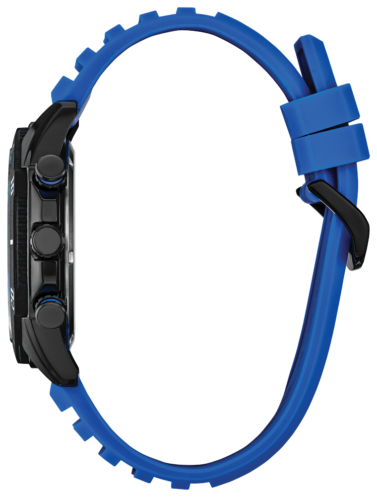 Citizen Brycen Black Dial Silicone Strap Eco-Drive Watch AT2586-05E