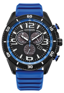 Citizen Brycen Black Dial Silicone Strap Eco-Drive Watch AT2586-05E