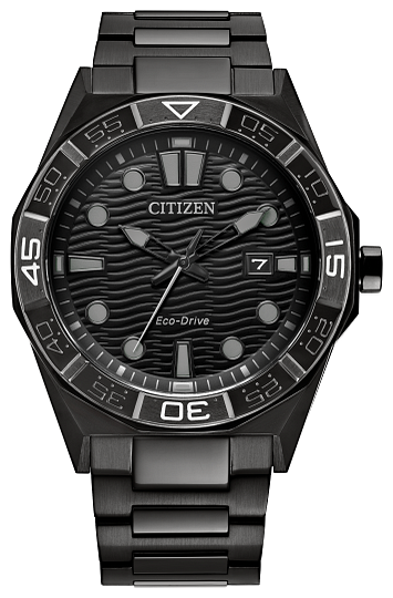 Citizen Men's Eco-Drive Black Dial Titanium Brycen Watch AW1855-52E