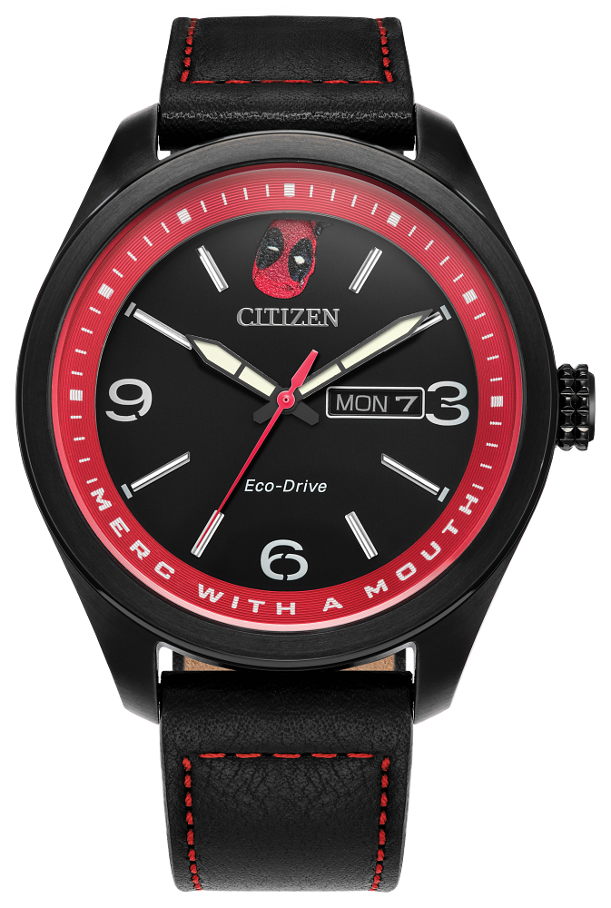 Citizen Marvel Here Comes Deadpool Men's Eco-Drive Watch AW0145-02W