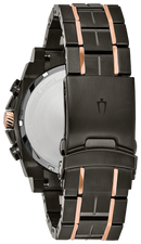 Bulova Precisionist Chronograph Watch Diamond Accent Two-Tone Black 98D149