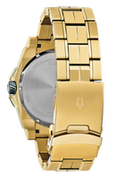 Bulova Precisionist Chronograph Watch Gold Tone Stainless Steel 98D156