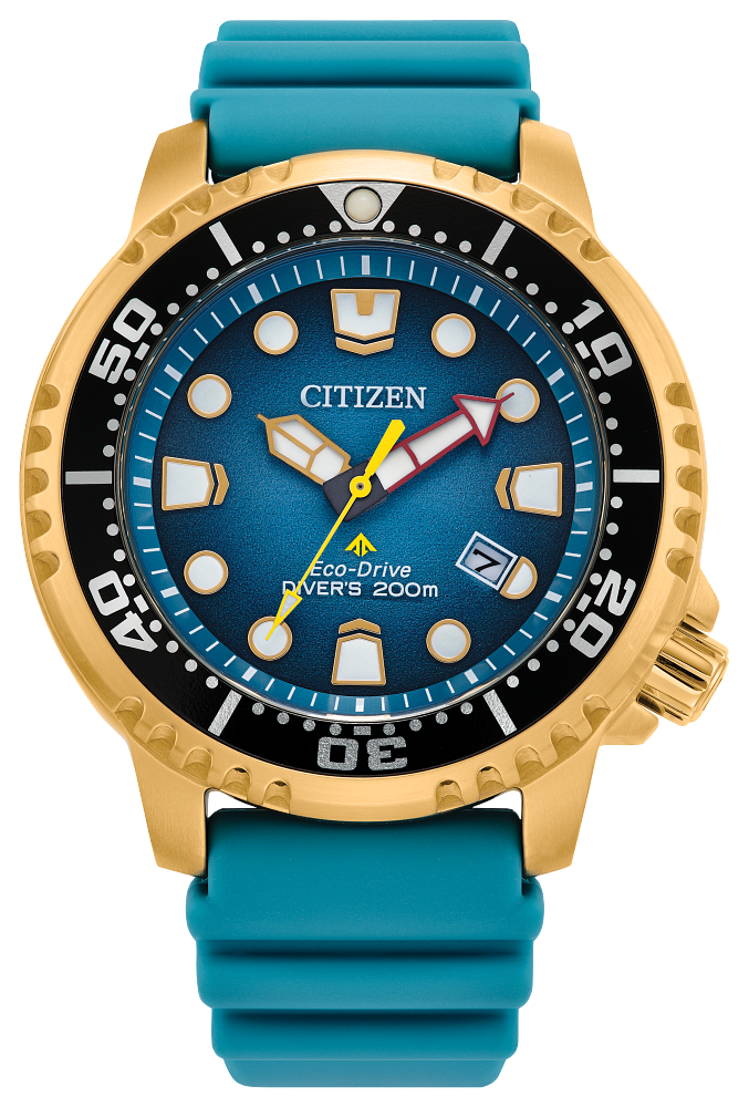 Citizen Promaster Eco-Drive Diver Blue-Gold Unisex Watch BN0162-02X