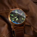 AVI-8 Spitfire Lock Chronograph Bronze-Green Quartz Watch AV-4089-02