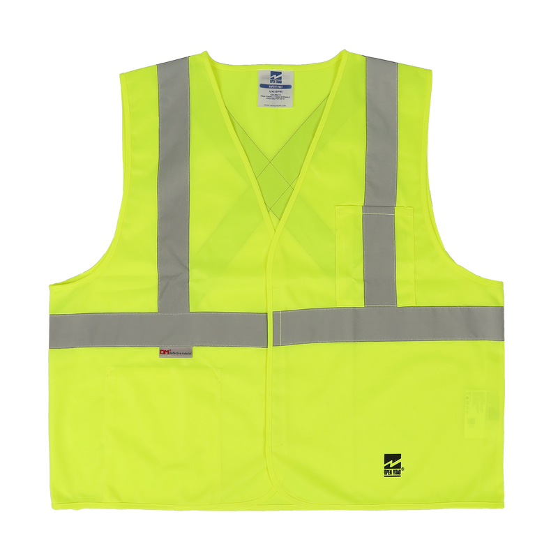 6106G Open Road® Solid Safety Vest (pack of 5) L-XL