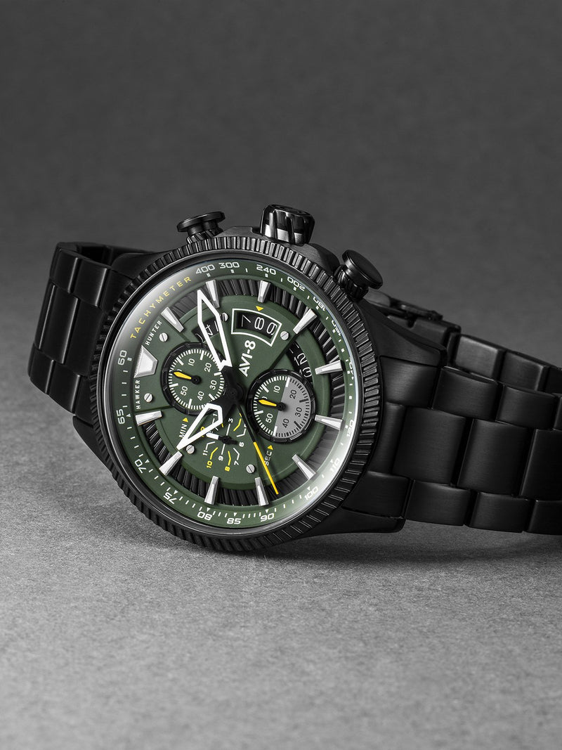 AVI-8 Hawker Hunter Men Chronograph Quartz Green AV-4064-11