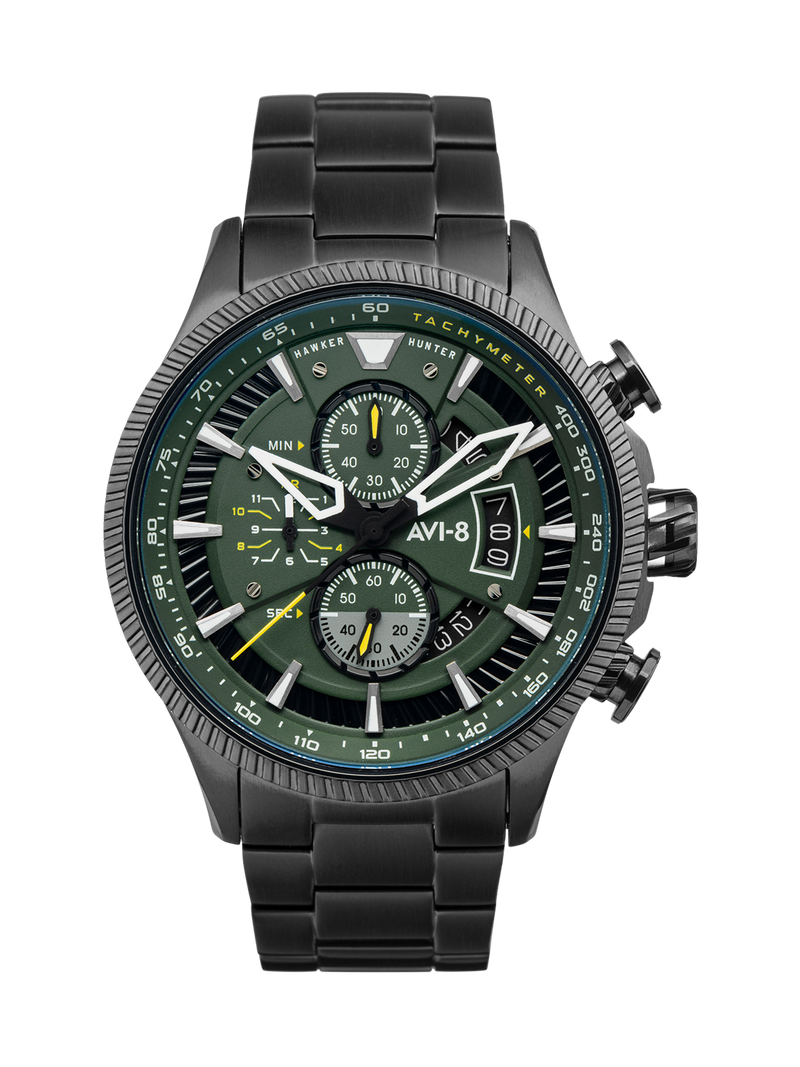 AVI-8 Hawker Hunter Men Chronograph Quartz Green AV-4064-11