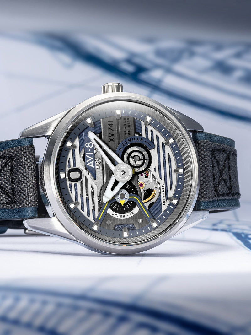 AVI-8 Hawker Harrier Men Chronograph Quartz Blue AV-4074-01