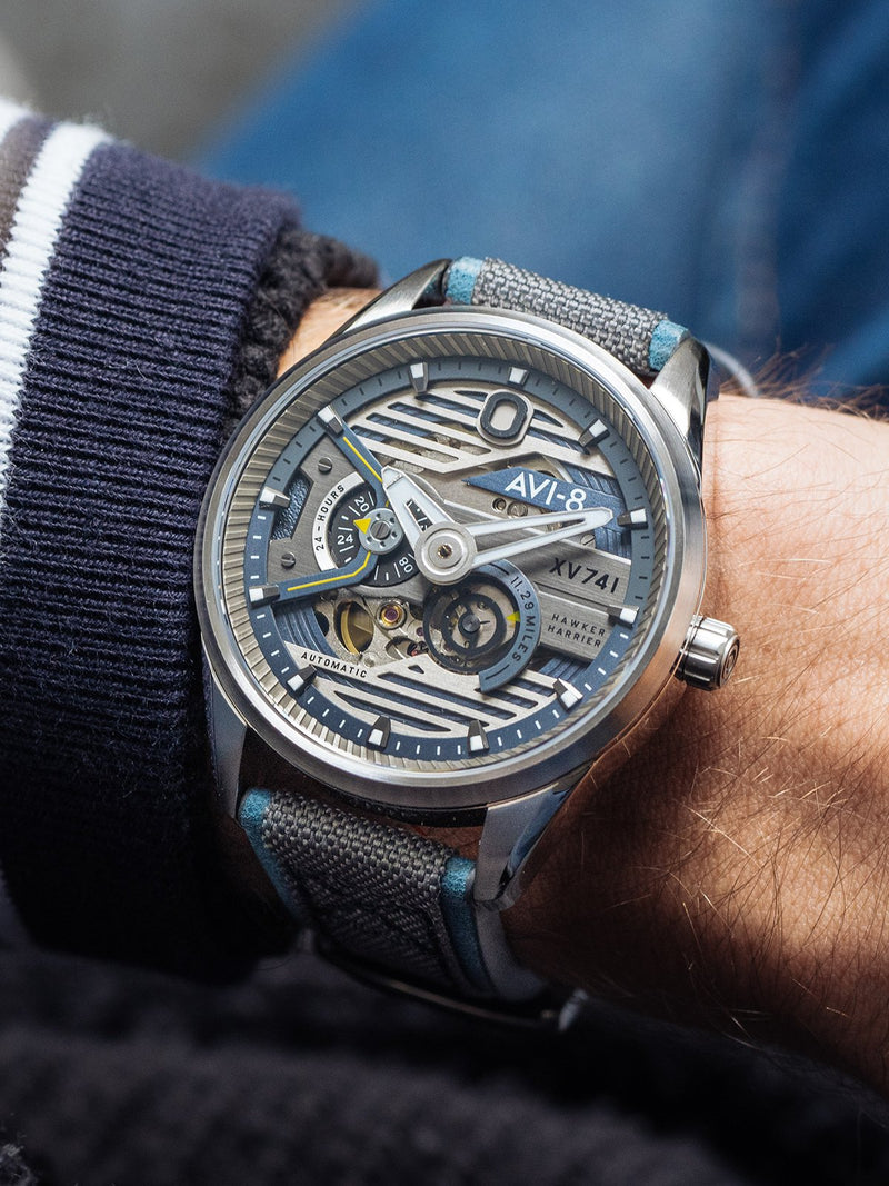 AVI-8 Hawker Harrier Men Chronograph Quartz Blue AV-4074-01