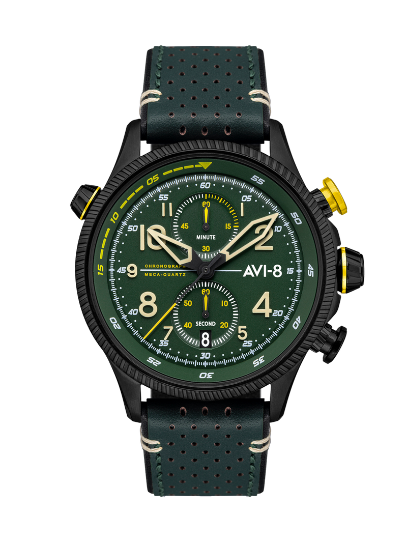 AVI-8 Hawker Hunter Men Chronograph Quartz Green AV-4080-03