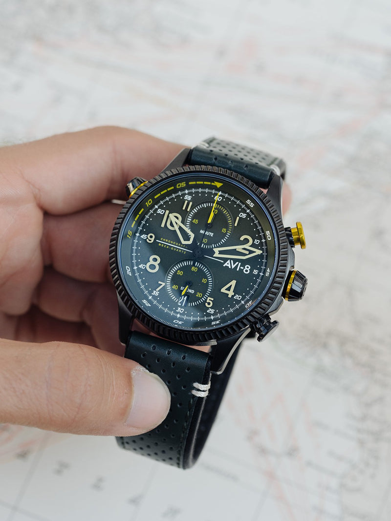 AVI-8 Hawker Hunter Men Chronograph Quartz Green AV-4080-03