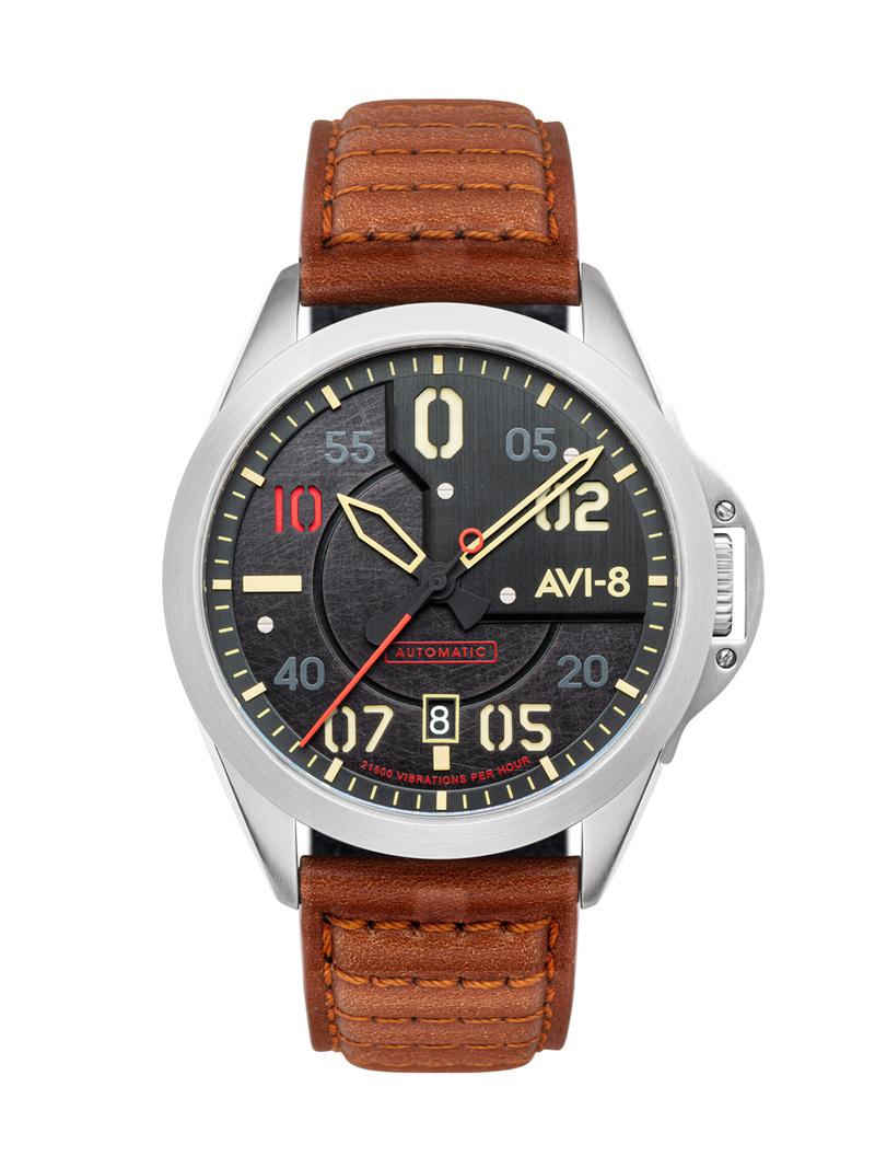 AVI-8 P-51 Mustang Hitchcock Meadow Brook Automatic Watch AV-4086-01