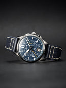 AVI-8 Spitfire Lock Chronograph Channel Blue Quartz Watch AV-4089-04