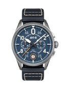 AVI-8 Spitfire Lock Chronograph Channel Blue Quartz Watch AV-4089-04