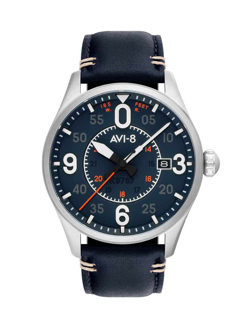 AVI-8 Spitfire Smith Birmingham Automatic Watch Blue AV-4090-02