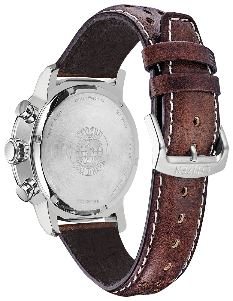 Citizen Men's Eco-Drive Brycen Leather Strap Watch CA0648-09L