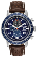 Citizen Men's Eco-Drive Brycen Leather Strap Watch CA0648-09L