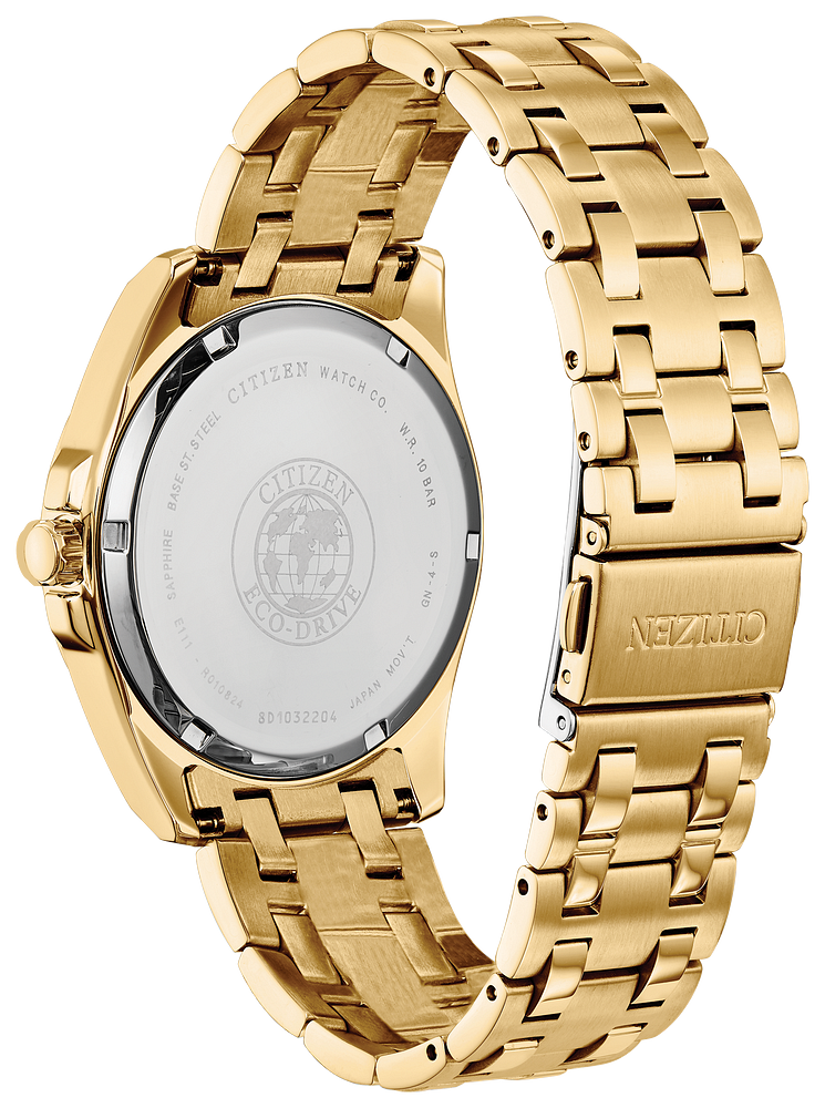 Citizen Corso Eco-Drive Watch Blue Gold Tone BM7103-51L