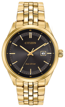 Citizen Corso Eco Drive Stainless Steel Black Dial Watch BM7252-51E
