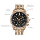 Citizen Corso Chronograph Perpetual Calendar Eco-Drive Watch Rose Gold BL5563-58E