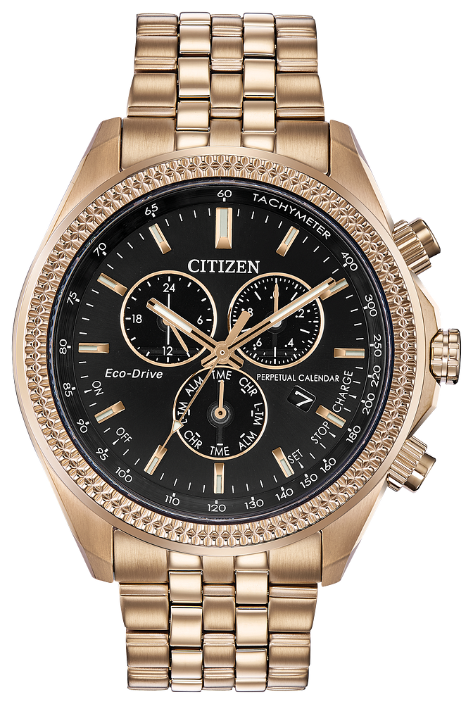 Citizen Corso Chronograph Perpetual Calendar Eco-Drive Watch Rose Gold BL5563-58E