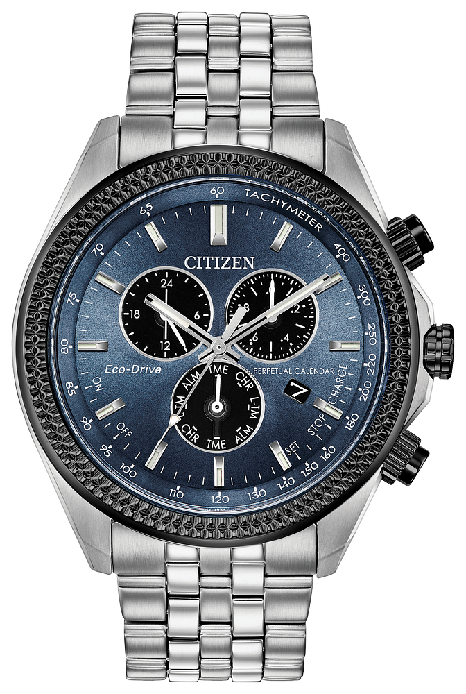Citizen Corso Chronograph Perpetual Calendar Watch Silver BL5568-54L