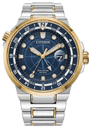 Citizen Endeavor Eco-Drive Stainless Steel Blue Dial Men's Watch BJ7144-52L