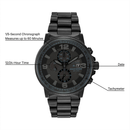 Citizen Eco-Drive Weekender Chronograph Men's Watch Stainless Steel Black CA0295-58E