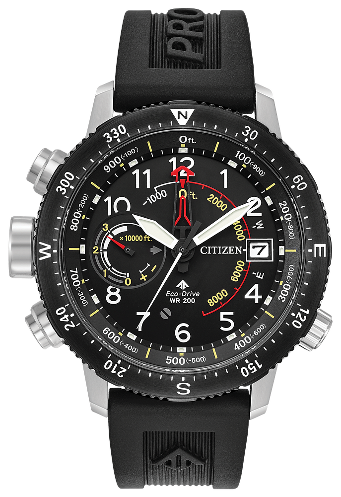 Citizen Promaster Altichron Eco-Drive Black Dial Watch BN5058-07E