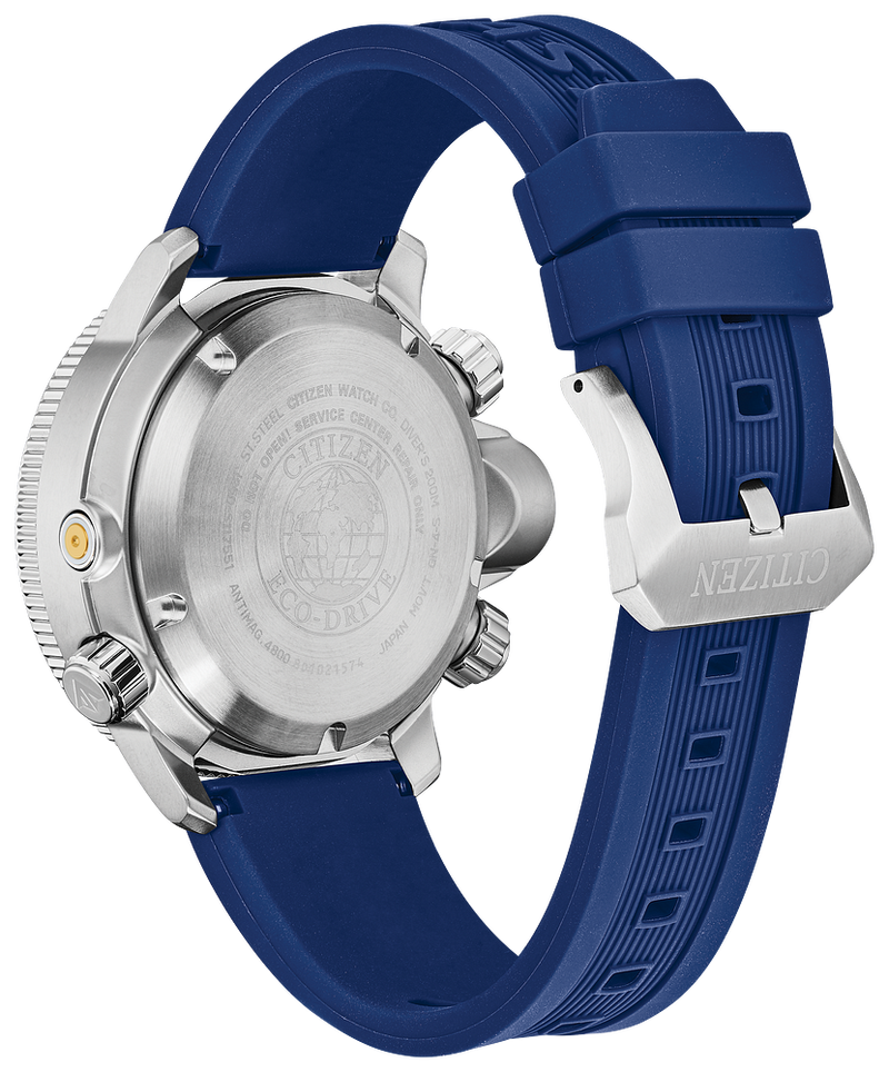 Citizen Eco-Drive Promaster Aqualand Blue Rubber Strap Watch BN2038-01L