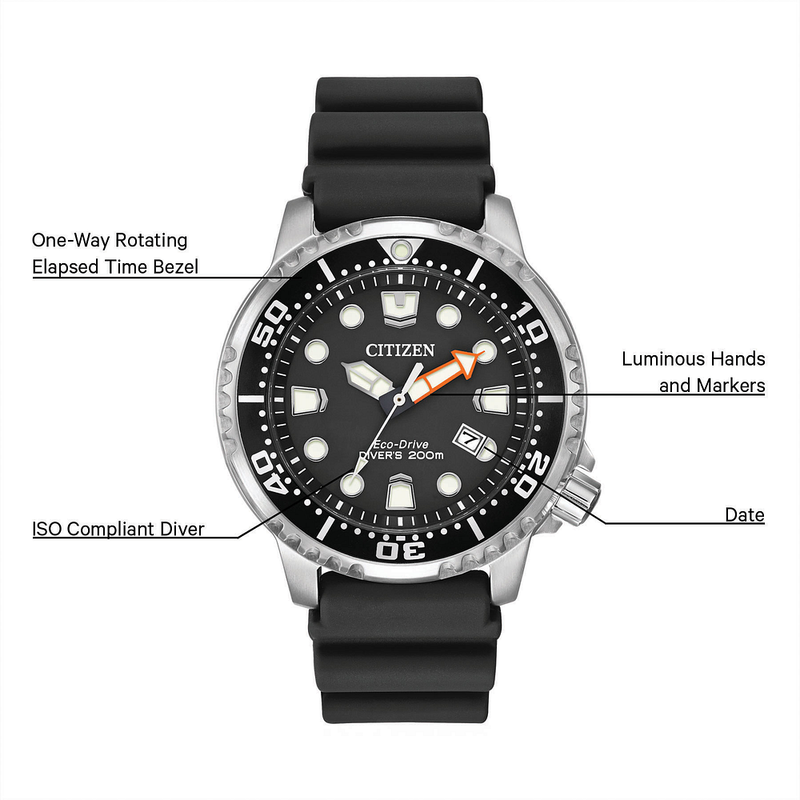 Citizen Promaster Eco-Drive Diver Black Men's Watch BN0150-28E