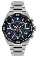 Citizen Promaster Motor Sports Eco-Drive Stainless Steel Blue Dial CB5034-58L