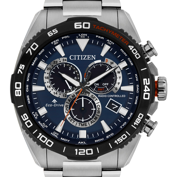 Citizen Promaster Motor Eco-Drive Stainless Steel Blue CB5034-58L Citizen Promaster Motor Eco-Drive Stainless Steel Blue CB5034-58L