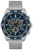 Citizen Men's Promaster Navihawk A-T Bracelet Blue Dial Eco-Drive Watch CB5848-57L