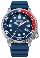 Citizen Eco-Drive Promaster Diver Blue Dial Polyurethane Strap Watch BN0168-06L