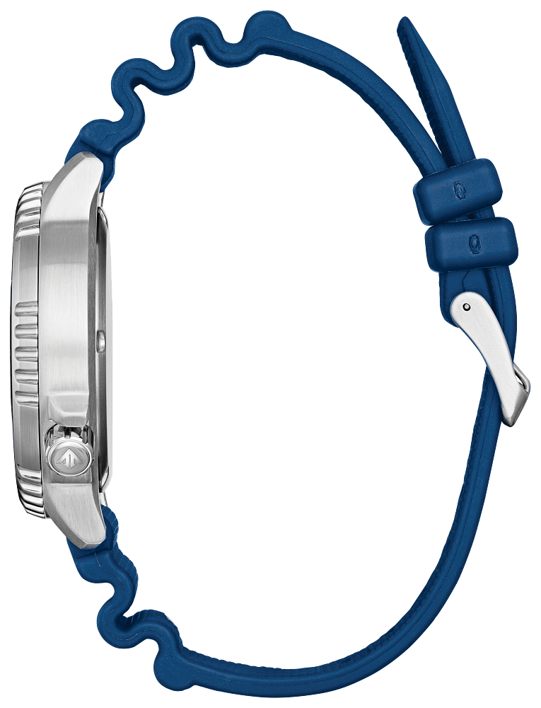 Citizen Eco-Drive Promaster Diver Blue Dial Polyurethane Strap Watch BN0168-06L