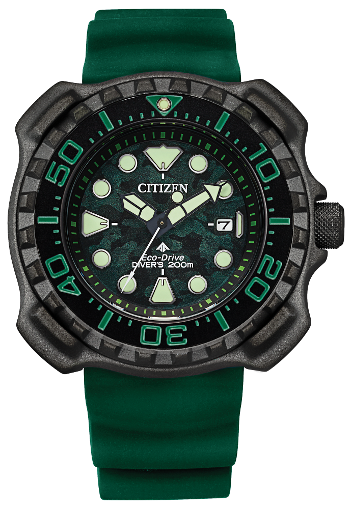 Citizen Promaster Eco-Drive Marine Diver Green Men's Watch BN0228-06W