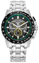 Citizen Promaster Eco-Drive MX Dual Time Green Dial Men's Watch BL5578-51E