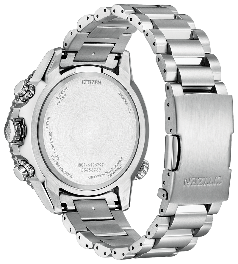 Citizen Promaster Navihawk Blue Dial Stainless Steel Eco-Drive Watch AT8220-55L