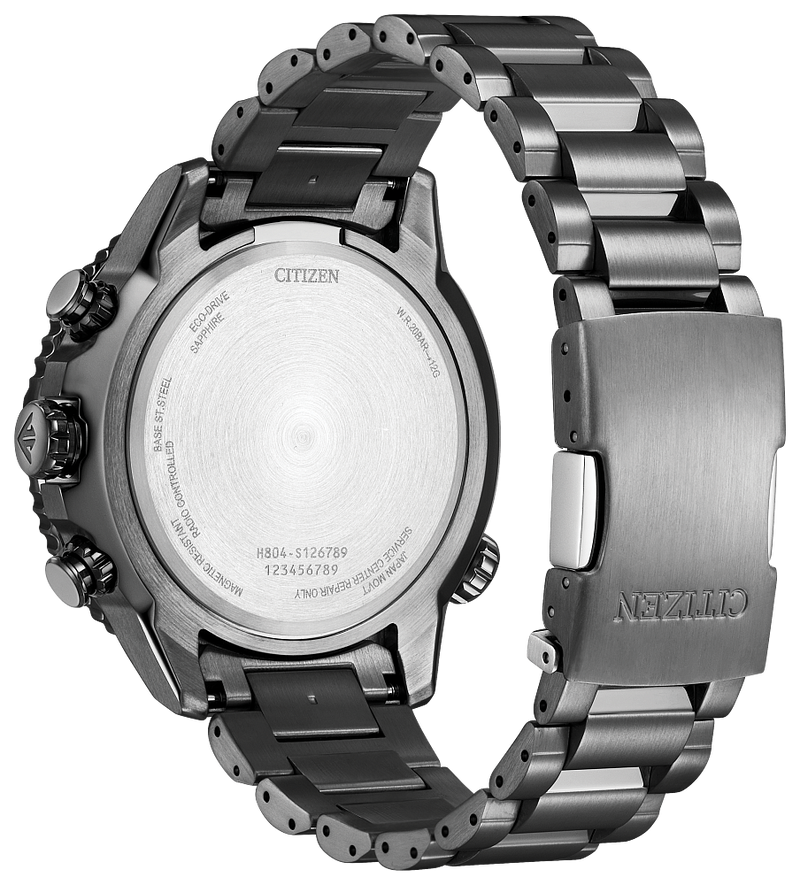Citizen Promaster Navihawk Green Dial Stainless Steel EcoDrive Watch AT8227-56X