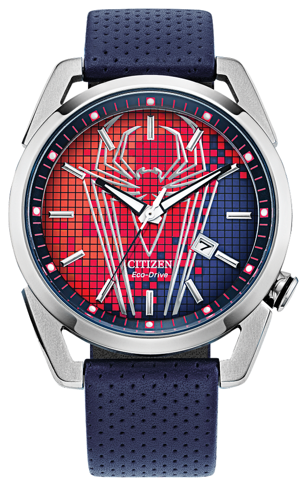 Citizen Marvel Spider Man Eco-Drive Red Dial Watch AW1680-03W