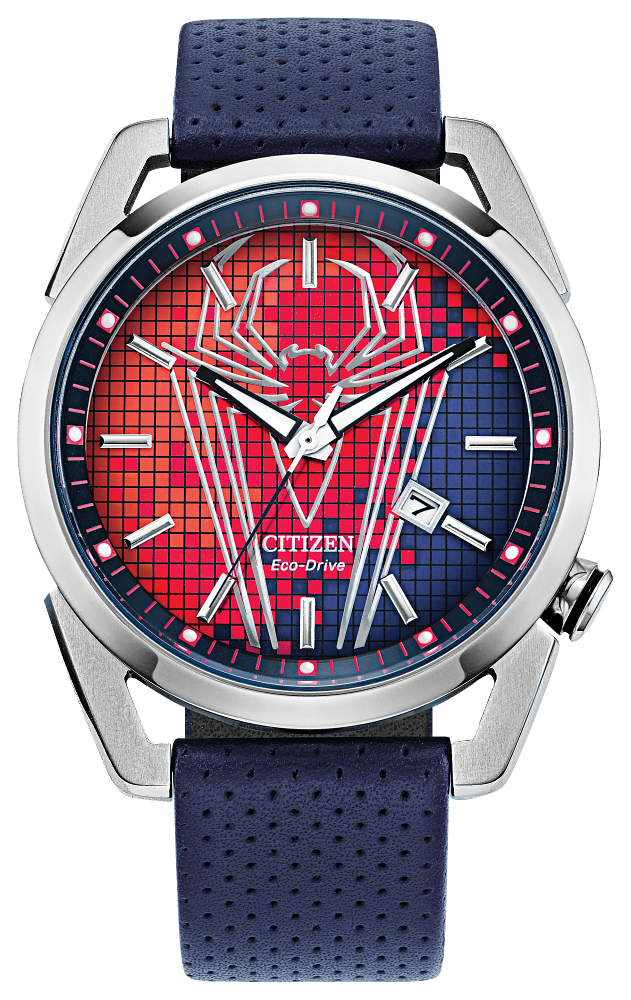 Citizen Marvel Spider Man Eco-Drive Red Dial Watch AW1680-03W
