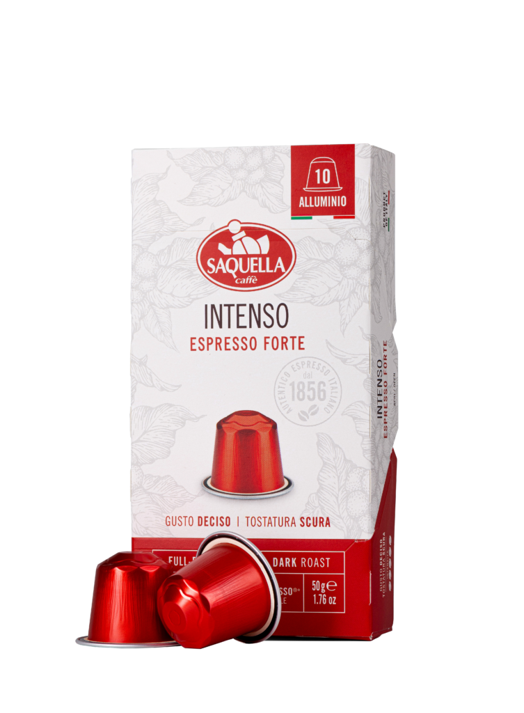 Saquella Caffe – Espresso Intenso Capsules - Nespresso Compatible 10x10x5g